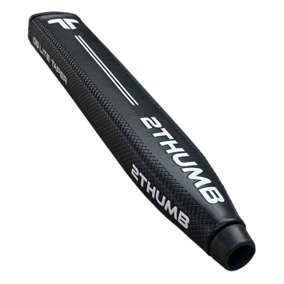 2THUMB Empuñadura para putter de golf de 2 pulgares - OG Taper Lite 43 negra - empuñadura de repuesto + cinta GRATIS