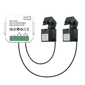 Tuya Smart WiFi Energy Meter 80A Current Transformer Clamp KWh Power Monitor - Picture 1 of 17