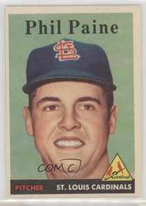 1958 Topps Phil Paine #442 Rookie RC