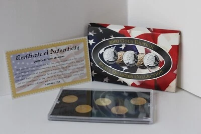 Statehood Quarter Collection with COA 2000 Gold Edition - Image 1 of 3