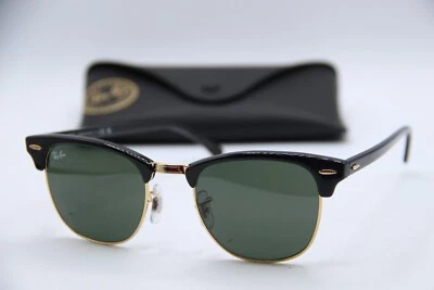 GAFAS DE SOL RAY-BAN RB 3016 W0365 NEGRO DORADO CLUBSTER MONTURAS AUTÉNTICAS 51-21 Foto 1 de 4