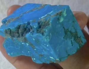 TÜRKIS ATEMBERAUBENDE FEINE FARBE POLIERT OFFEN 70 GRAMM - 2,5 OZ CANANEA MEXICO - Bild 1 von 12