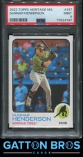 2022 Topps Heritage Minor League #N147 Gunnar Henderson PSA 9 MINT