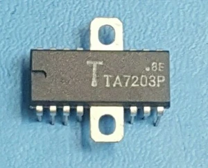 IC ,Audio, 2-Chanel , 2 Watt Audio Amplifire Toshiba,Dip ,14 P, TA7203P - Picture 1 of 3
