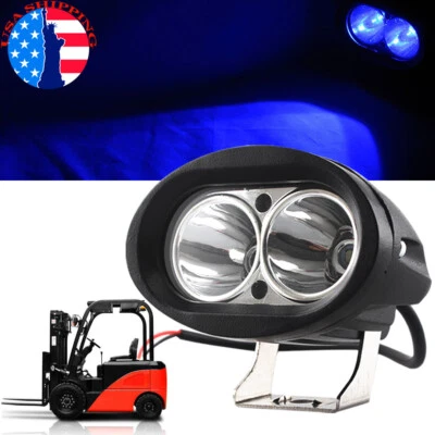 Blue LED Forklift Light Spot Truck Pedestrian Warehouse Safety Warning Light USA - Image 1 of 4