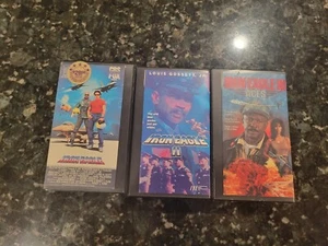VHS Iron Eagle Set 1, 2 3 Rental Case Clamshell Cbs 80's Gossett Cold War - Picture 1 of 8