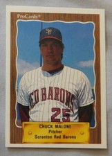 1990 Pro Cards Scranton/Wilkes-Barre Red Barons Baseball Card Pick one