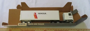 Vintage Ertl 18 Wheeler Armour Semi Truck And Delivery Trailer 19" Long 1:18 - Picture 1 of 10