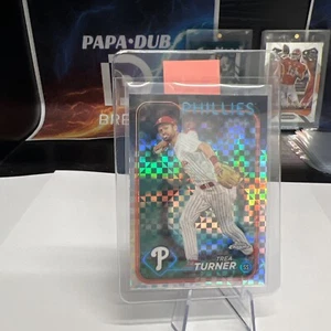 Trea Turner 2024 Topps refractor de prisma cromado Philadelphia Phillies #169 - Imagen 1 de 3