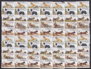 1980 DOG Stamps (5) DINGO COLLIE KELPIE TERRIER & CATTLE DOG Australia 14 Sets - Picture 1 of 1