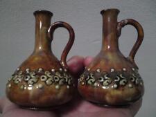 Two miniature Royal Doulton jug bottle flask vase