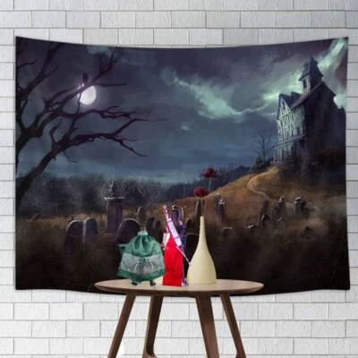 Night Moon Vampire House para boneco de ação 1/6 fundo boneca pano de fundo diorama - Imagem 1 de 4