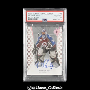 2020 Upper Deck Ultimate Collection #92 Patrick Roy Colorado Avalanche Autograph - Bild 1 von 2