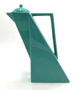 Salins Studio France AQUA BLUE Coffee Pot 1980s, PIERRE CASENOVE Post-modern - Picture 1 of 11