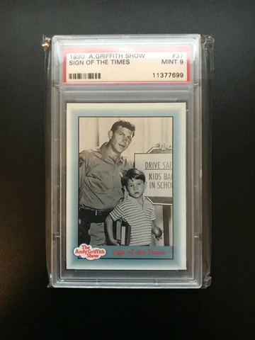 1990 Pacific Andy Griffith Show Card - #37 - Sign of the Times - PSA Mint 9 Cover