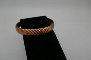 Vintage Rope Style Solid Copper Ladies Bracelet Real Copper - Bild 1 von 3