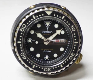 SEIKO Professional 600m Golden Tuna Diver 7549-7000 Black Quartz Watch from JP - Picture 1 of 10