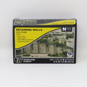 Woodland Scenics N 1159 Cut Stone Retaining Wall Set Train Layout Scenery Detail - Picture 1 of 8