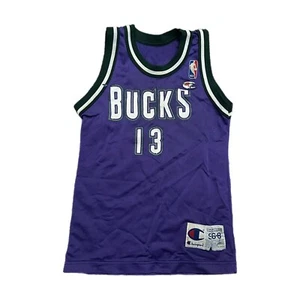 Vintage Milwaukee Bucks Glenn Robinson #13 Champion Jersey Youth S (6-8) - Picture 1 of 4