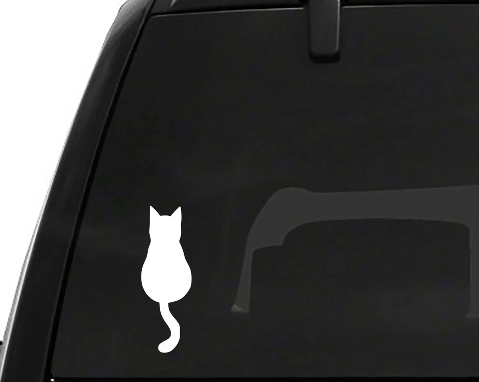 2 x Calcomanías de vinilo Cat Love (5" x 1,7") - Ventana Apple Laptop Coche Camiones Foto 1 de 1
