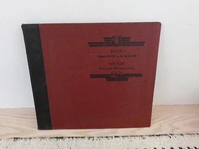 EDWIN FISCHER Bach Concerto No. 4 in A Major VICTOR SET M-368 2x12" 78rpm  - Image 1 of 2