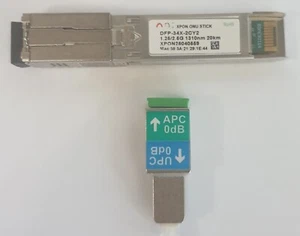 SFP ONU Stick ODI DFP-34X-2CY2 v08 with MAC, DDM + free UPC-APC adapter - Photo 1/3