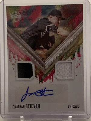 2021 Panini Diamond Kings Jonathan Stiever Dual Patch Auto Rookie RC #DKMS-JS - Image 1 of 2