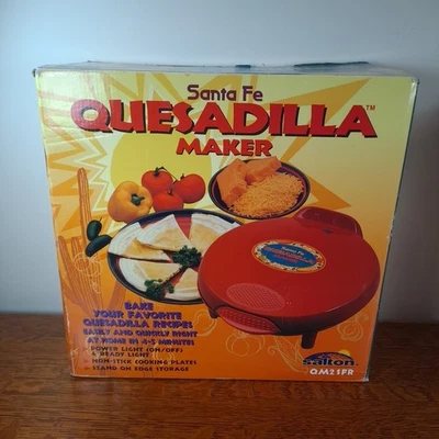 Salton Santa Fe Quesadilla Maker QM2SFR красный 12» новый в коробке! - Изображение 1 из 3