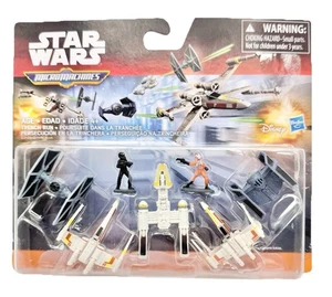 MOC 2015 Star Wars Micro Machines X- Wing Luke Skywalker Y Wing Set Hasbro Lesen - Bild 1 von 5
