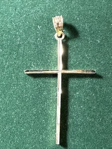 GOLD 14 K (585) CROSS 36 x20 mm; 1.0 gram ( brand new) - Picture 1 of 9