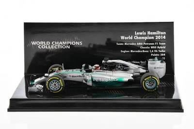 F1 MERCEDES W05 #44 L.Hamilton World Champion 2014 1/43 MINICHAMPS 436140044 - Image 1 of 4