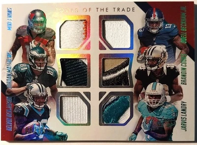 2014 Absolute Football "Tools of the Trade" 6 Player-Worn Material Patches/15 - Image 1 of 4