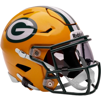 Casco de fútbol americano Riddell SpeedFlex réplica tamaño mediano Green Bay Packers NFL Foto 1 de 4