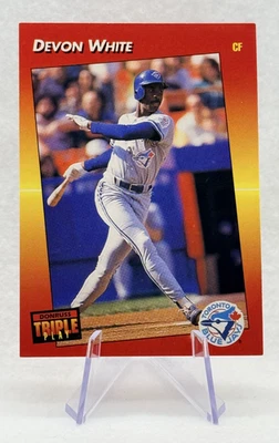 Devon White 1992 Leaf Triple Play #240 Toronto Blue Jays - Image 1 of 2