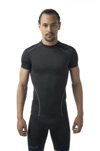 Sub Sports Mens Short Sleeve Compression T-Shirt Running Base Layer Vest - M - Picture 1 of 6