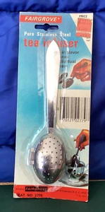 Vtg 1976 Fairgrove Pure Stainless Steel Tea Infuser - Sealed in Original Package - Picture 1 of 2