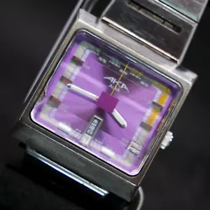 Vintage Seiko ALBA AKA Purple Dial Wristwatch V733-5A40 #083e - Picture 1 of 15