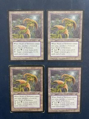 MTG 4X ALLIANCES HEART OF YAVIMAYA MAGIC THE GATHERING RARE LAND ENGLISH CARD - Image 1 of 4
