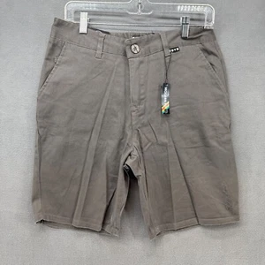 Maui And Sons Walkshorts Mens 30 Green Cotton Shorts Stretch Golf Dad Core - Picture 1 of 16