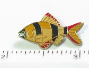 Clown Fisch Anstecknadel _ Vintage Anstecknadel - Bild 1 von 1