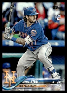 Tarjeta de béisbol Topps Tomas Nido #486 2018 de los Mets de Nueva York - Imagen 1 de 2
