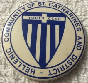 Community of St. Catharines Youth Club - Vintage Pinback Pin Button 2" - Imagen 1 de 2