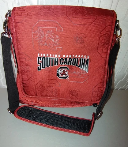 Lil fan "The Coach" Messenger Diaper Backpack SC Carolina Gamecocks NWT Cover