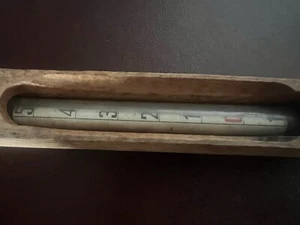 TERMÓMETRO CENTÍGRADO ÁMPOLA DE VIDRIO COLECCIÓN PROTECCIÓN DE MADERA VINTAGE - Imagen 1 de 10