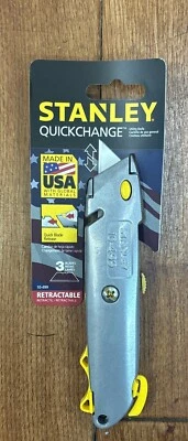 Cuchillo utilitario retráctil gris Stanley 10-499 QuickChange 6-3/8" 6479760 Foto 1 de 2
