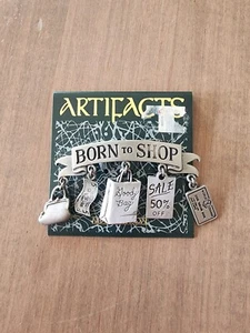 Vintage Pin Brooch Born To Shop Goodybag Sale 50%off Charm Sale Retail - Picture 1 of 2