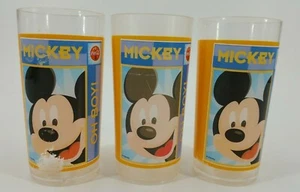 Set of 3 Mickey Mouse Oh Boy! Plastic Cup Mug Tumbler Disney Coca-Cola 16oz - Picture 1 of 12