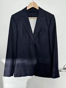 A.P.C. Navy Wool Suit Slim Fit Jacket APC Blazer Sport Coat Blue XS 34/36 - Picture 1 of 8
