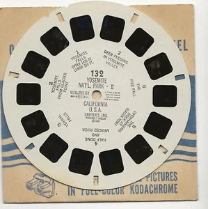 132 Yosemite Nat'l Park II California USA Sawyer's 1948 View-Master Rolle - Bild 1 von 2