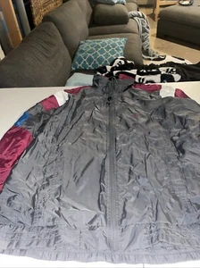 Vintage USA JCPenney Olympic Apparel Colorblock Windbreaker Jacket Size Medium - Picture 1 of 4